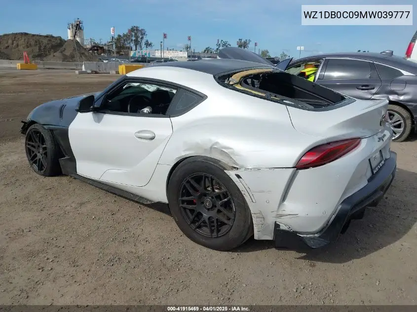 2021 Toyota Gr Supra 3.0 Premium VIN: WZ1DB0C09MW039777 Lot: 41915469