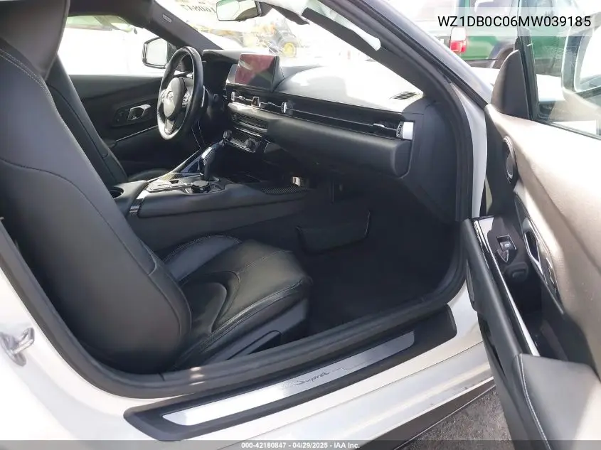 2021 Toyota Gr Supra 3.0 Premium VIN: WZ1DB0C06MW039185 Lot: 42160847