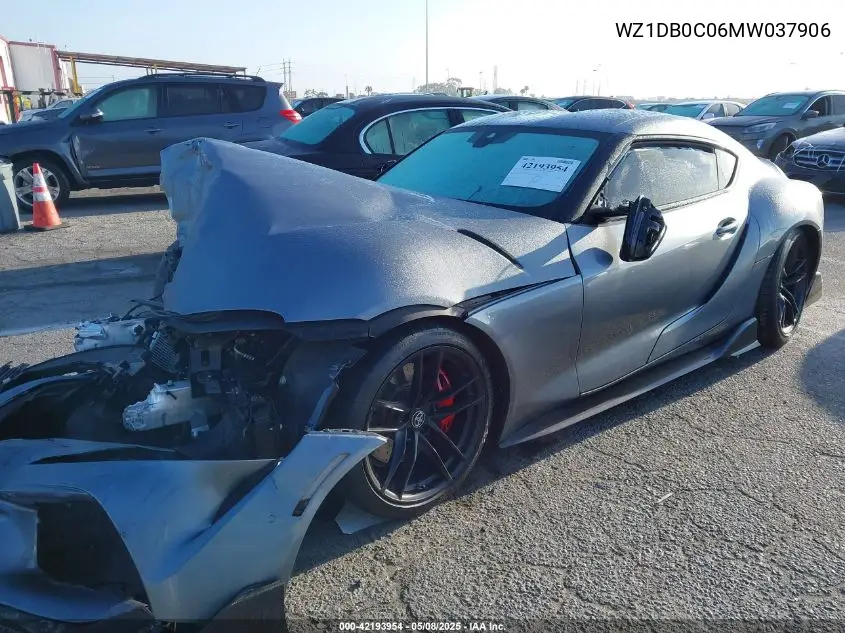 2021 Toyota Gr Supra 3.0 Premium VIN: WZ1DB0C06MW037906 Lot: 42193954