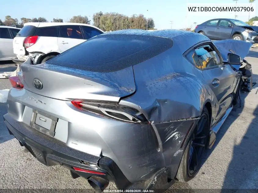 2021 Toyota Gr Supra 3.0 Premium VIN: WZ1DB0C06MW037906 Lot: 42193954