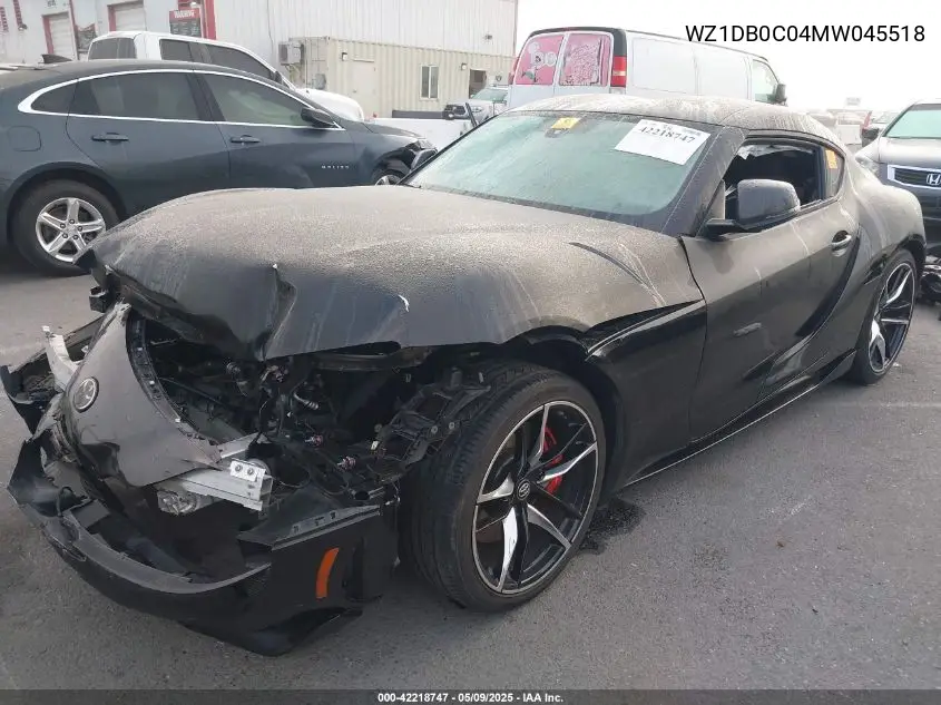 2021 Toyota Gr Supra 3.0 Premium VIN: WZ1DB0C04MW045518 Lot: 42218747