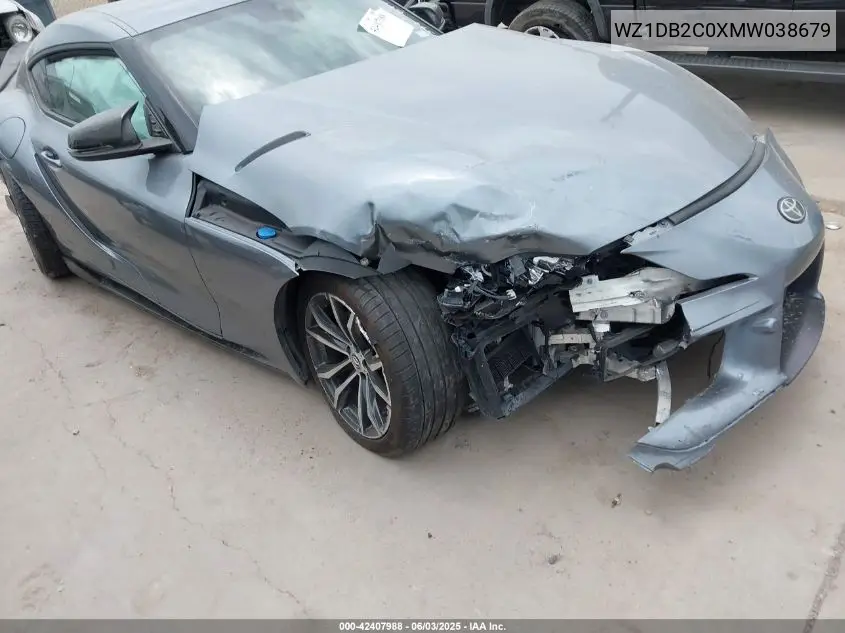 2021 Toyota Gr Supra 2.0 VIN: WZ1DB2C0XMW038679 Lot: 42407988