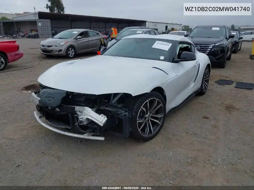 2021 Toyota Gr Supra 2.0 VIN: WZ1DB2C02MW041740 Lot: 42442691
