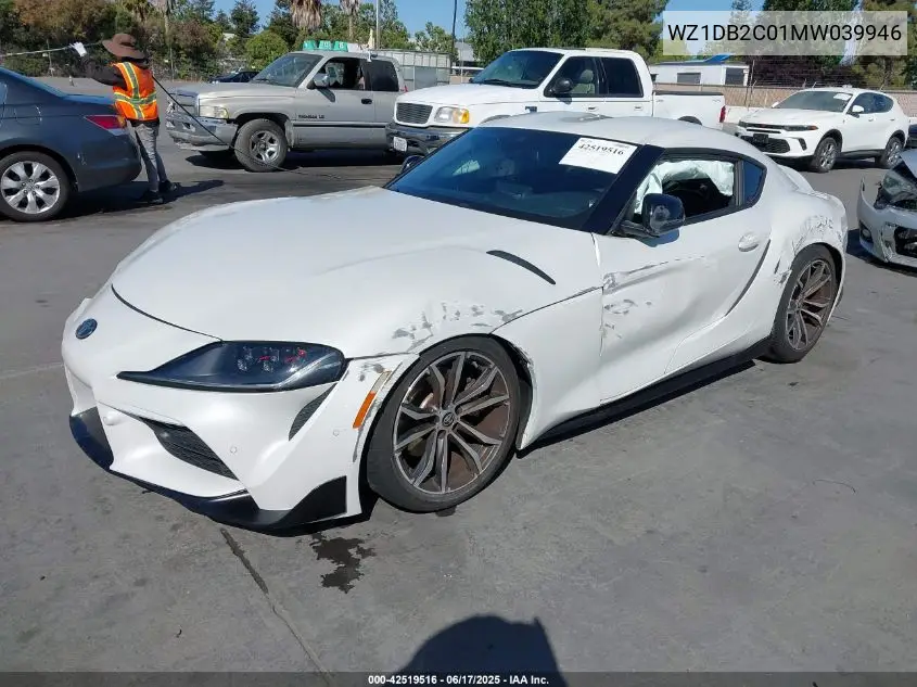 2021 Toyota Gr Supra 2.0 VIN: WZ1DB2C01MW039946 Lot: 42519516