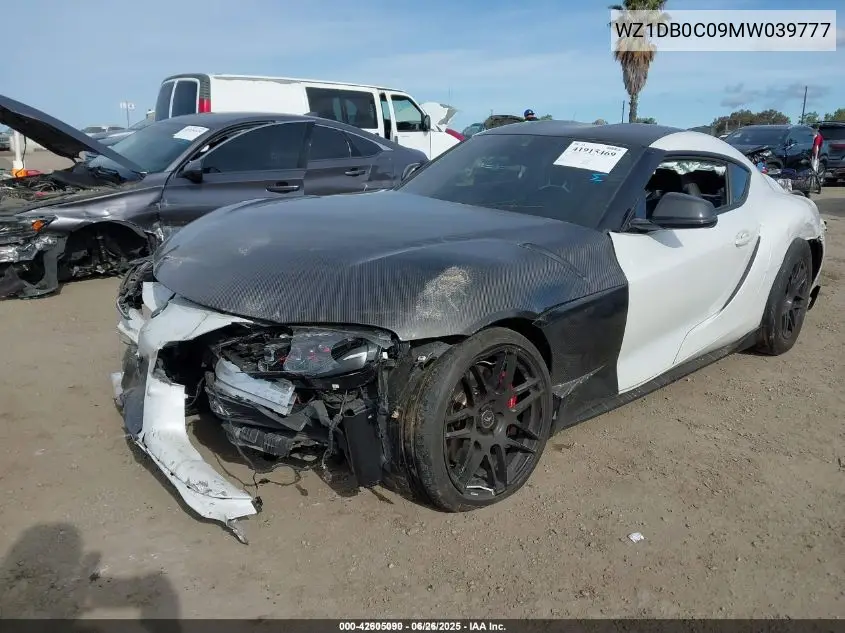 2021 Toyota Gr Supra 3.0 Premium VIN: WZ1DB0C09MW039777 Lot: 42605090