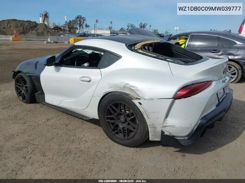 2021 Toyota Gr Supra 3.0 Premium VIN: WZ1DB0C09MW039777 Lot: 42605090