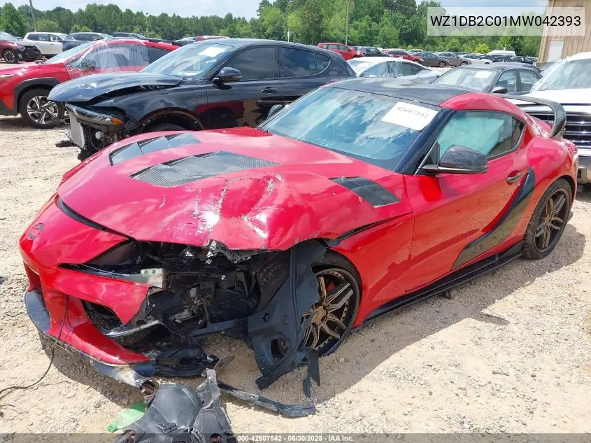 2021 Toyota Gr Supra 2.0 VIN: WZ1DB2C01MW042393 Lot: 42607542
