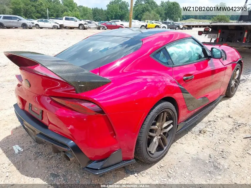 2021 Toyota Gr Supra 2.0 VIN: WZ1DB2C01MW042393 Lot: 42607542