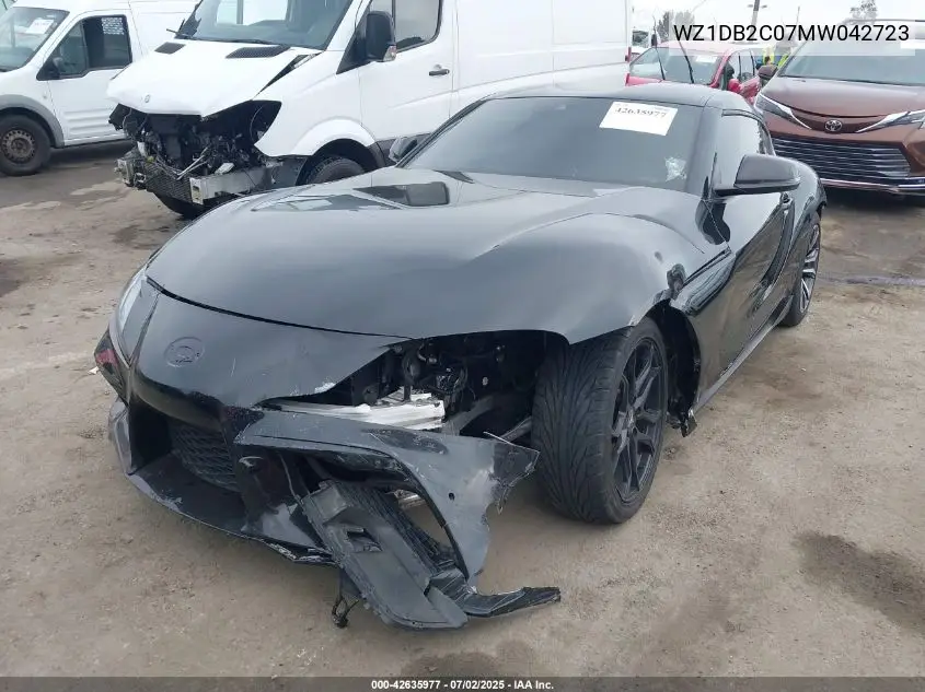 2021 Toyota Gr Supra 2.0 VIN: WZ1DB2C07MW042723 Lot: 48652995