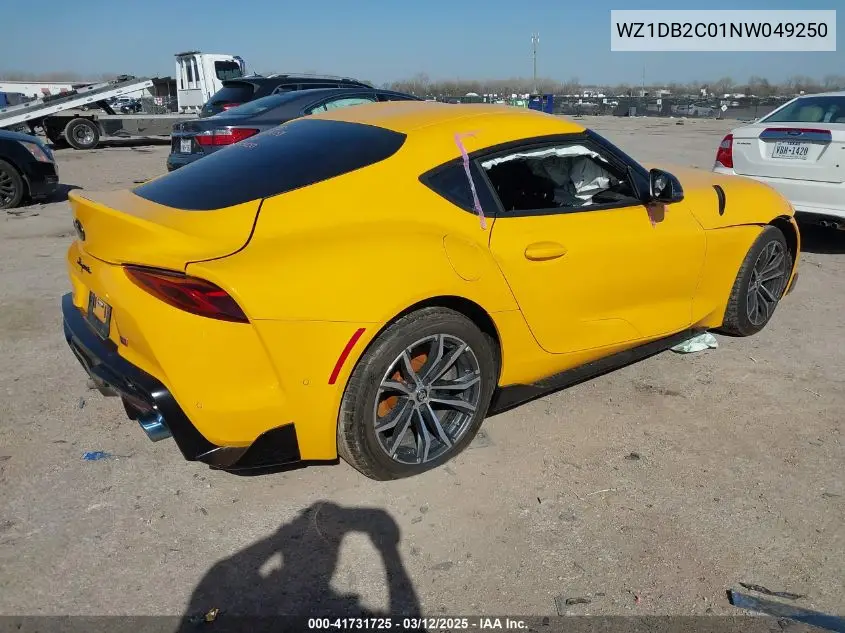 2022 Toyota Gr Supra 2.0 VIN: WZ1DB2C01NW049250 Lot: 41731725