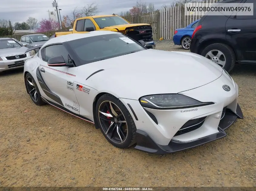 2022 Toyota Gr Supra 3.0 Premium VIN: WZ1DB0C08NW049976 Lot: 41947244
