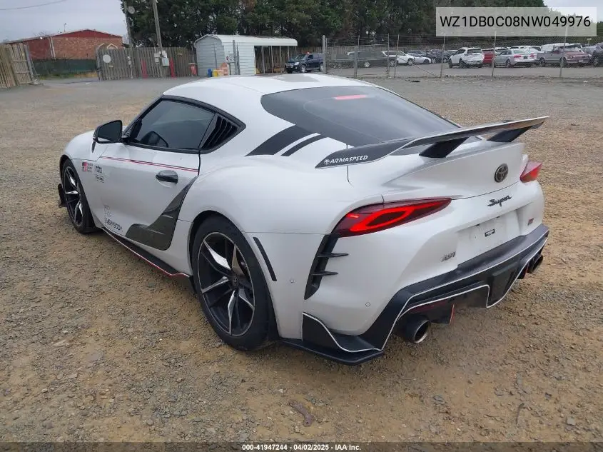 2022 Toyota Gr Supra 3.0 Premium VIN: WZ1DB0C08NW049976 Lot: 41947244
