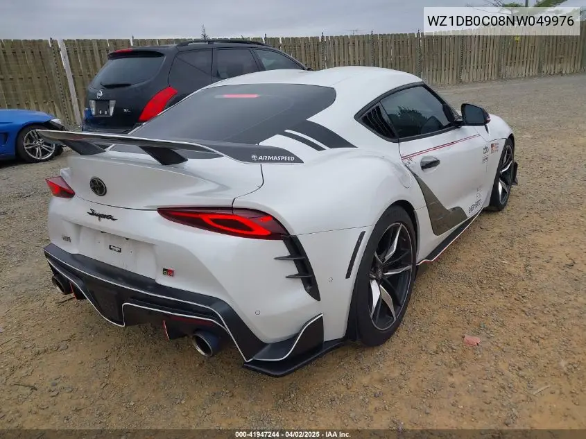 2022 Toyota Gr Supra 3.0 Premium VIN: WZ1DB0C08NW049976 Lot: 41947244