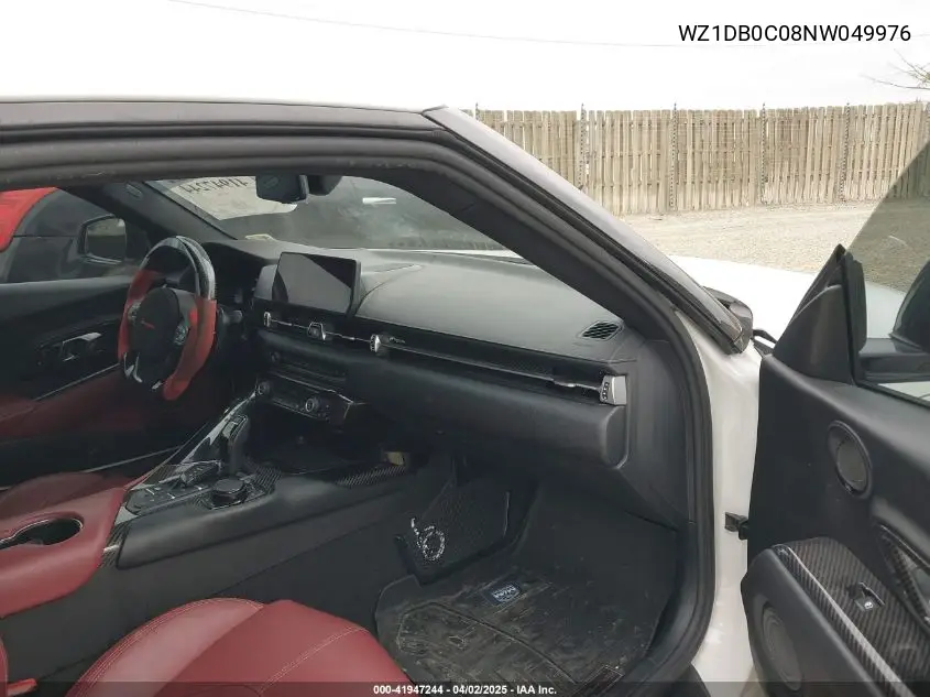 2022 Toyota Gr Supra 3.0 Premium VIN: WZ1DB0C08NW049976 Lot: 41947244
