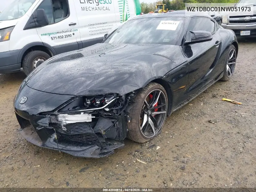 2022 Toyota Gr Supra 3.0 Premium VIN: WZ1DB0C01NW051973 Lot: 42030614