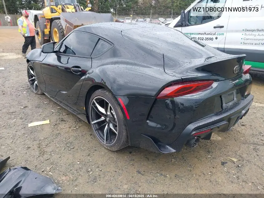 2022 Toyota Gr Supra 3.0 Premium VIN: WZ1DB0C01NW051973 Lot: 42030614