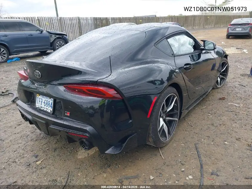 2022 Toyota Gr Supra 3.0 Premium VIN: WZ1DB0C01NW051973 Lot: 42030614