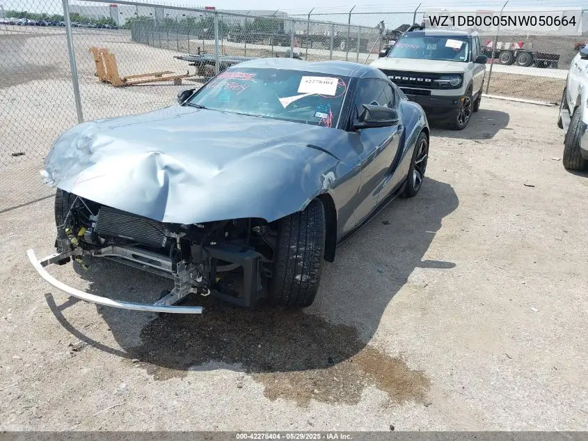2022 Toyota Gr Supra 3.0 Premium VIN: WZ1DB0C05NW050664 Lot: 42278404