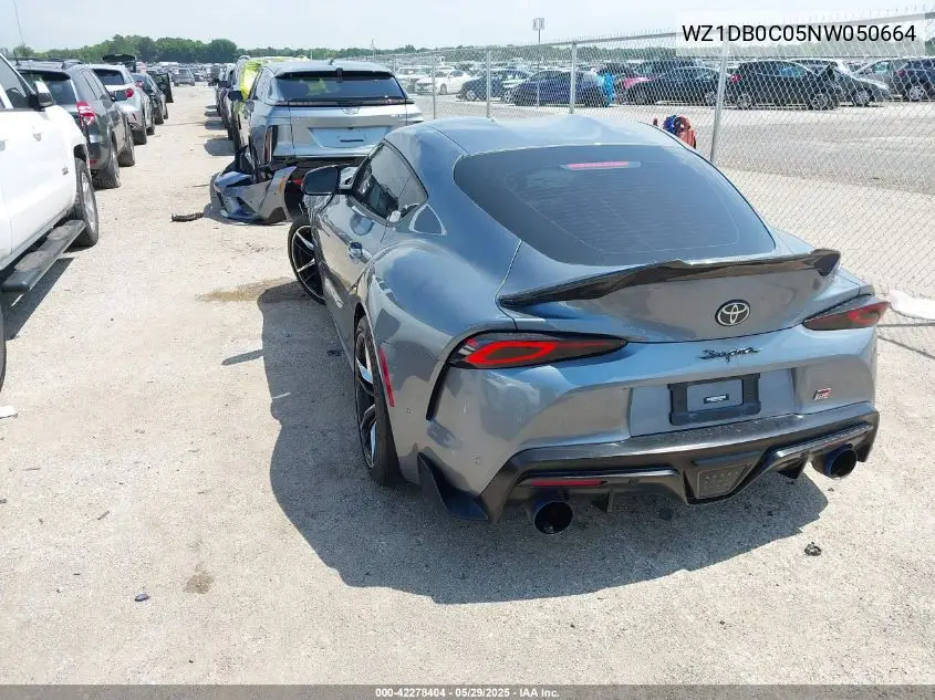 2022 Toyota Gr Supra 3.0 Premium VIN: WZ1DB0C05NW050664 Lot: 42278404