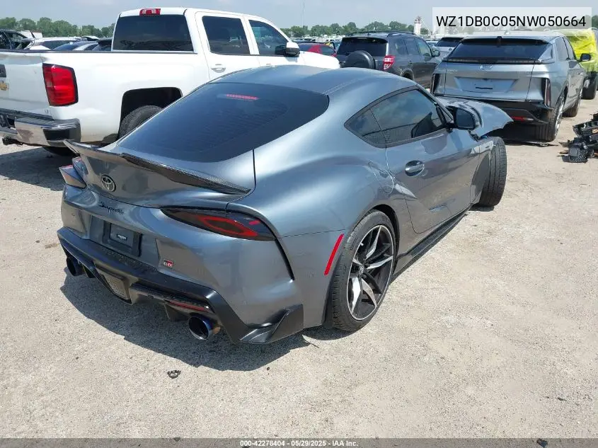 2022 Toyota Gr Supra 3.0 Premium VIN: WZ1DB0C05NW050664 Lot: 42278404