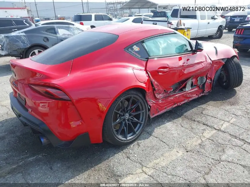 2022 Toyota Gr Supra 3.0 Premium VIN: WZ1DB0C02NW048872 Lot: 42439577