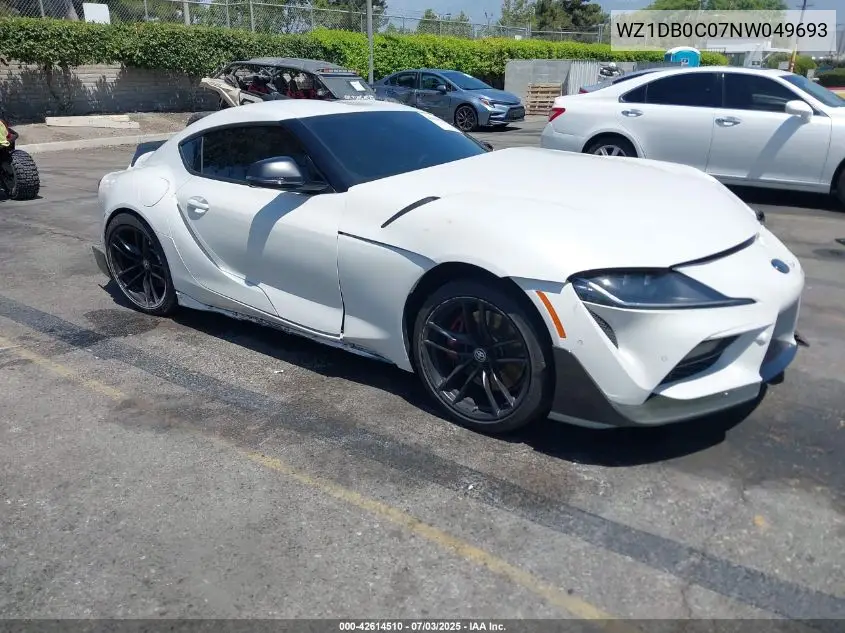 2022 Toyota Gr Supra A91 Edition VIN: WZ1DB0C07NW049693 Lot: 42614510