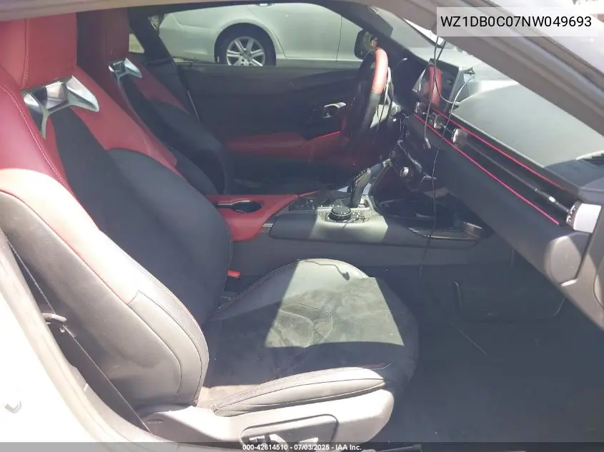 2022 Toyota Gr Supra A91 Edition VIN: WZ1DB0C07NW049693 Lot: 42614510
