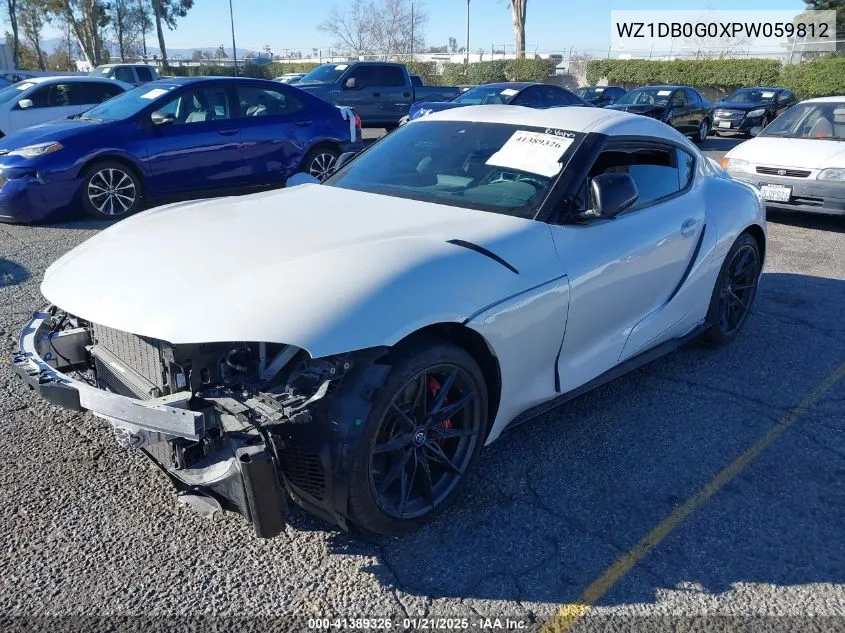 2023 Toyota Gr Supra 3.0 Premium VIN: WZ1DB0G0XPW059812 Lot: 41389326
