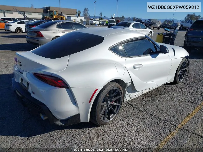2023 Toyota Gr Supra 3.0 Premium VIN: WZ1DB0G0XPW059812 Lot: 41389326