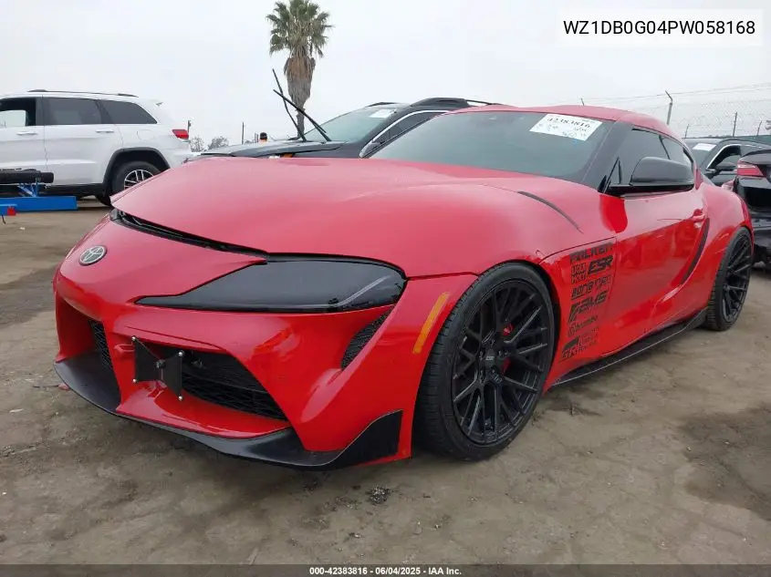 2023 Toyota Gr Supra 3.0 Premium VIN: WZ1DB0G04PW058168 Lot: 42383816