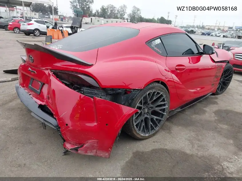 2023 Toyota Gr Supra 3.0 Premium VIN: WZ1DB0G04PW058168 Lot: 42383816