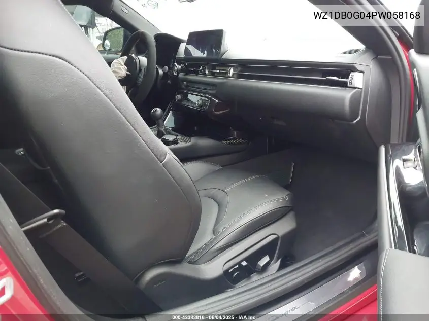 2023 Toyota Gr Supra 3.0 Premium VIN: WZ1DB0G04PW058168 Lot: 42383816