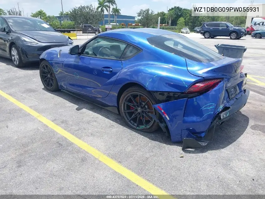 2023 Toyota Gr Supra 3.0 Premium VIN: WZ1DB0G09PW055931 Lot: 42707523