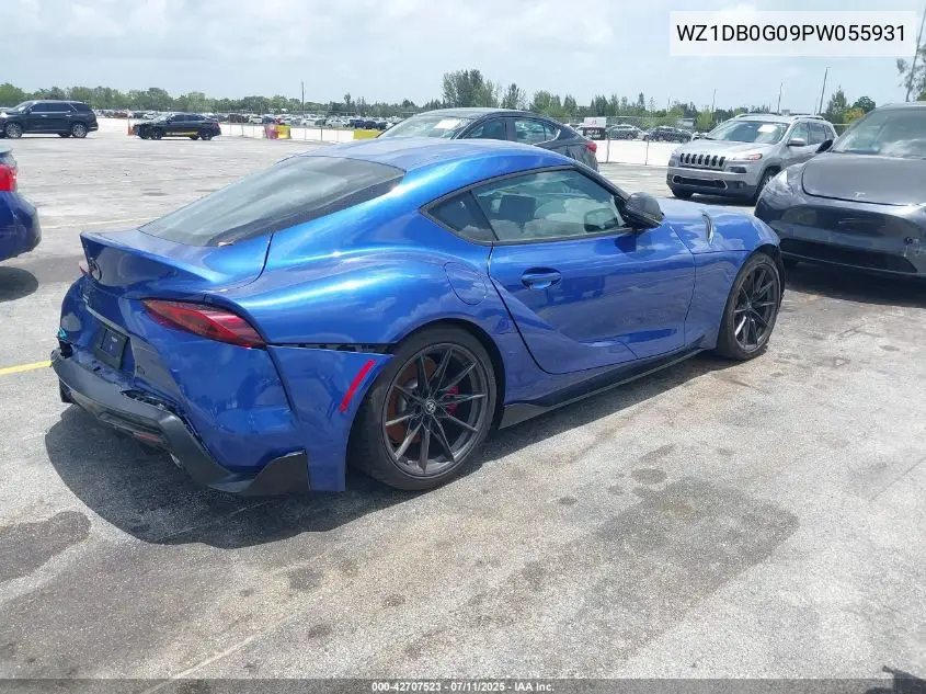 2023 Toyota Gr Supra 3.0 Premium VIN: WZ1DB0G09PW055931 Lot: 42707523