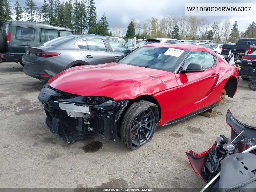 2024 Toyota Gr Supra 3.0 VIN: WZ1DB0G06RW066307 Lot: 41921007