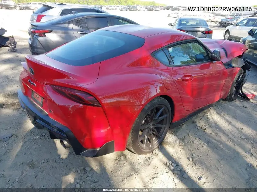 2024 Toyota Gr Supra 3.0 Premium VIN: WZ1DB0G02RW066126 Lot: 42048434