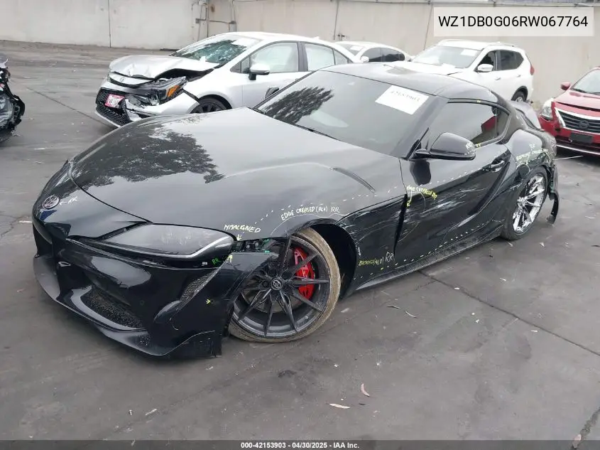2024 Toyota Gr Supra 3.0 Premium VIN: WZ1DB0G06RW067764 Lot: 42153903