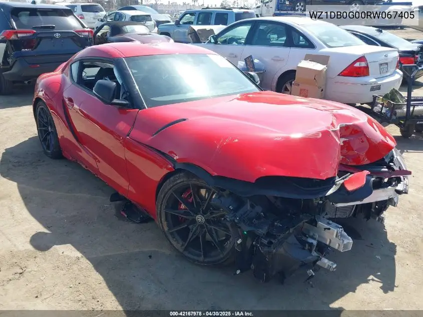 2024 Toyota Gr Supra 3.0 Premium VIN: WZ1DB0G00RW067405 Lot: 42167978