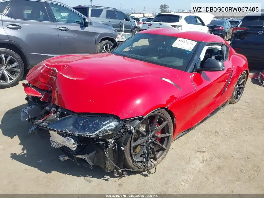 2024 Toyota Gr Supra 3.0 Premium VIN: WZ1DB0G00RW067405 Lot: 42167978