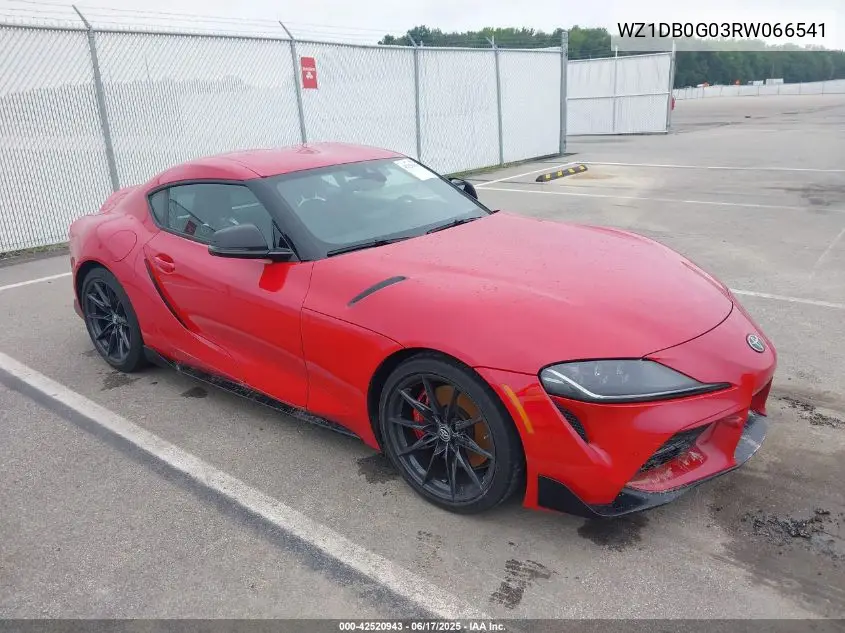 2024 Toyota Gr Supra 3.0 Premium VIN: WZ1DB0G03RW066541 Lot: 42520943