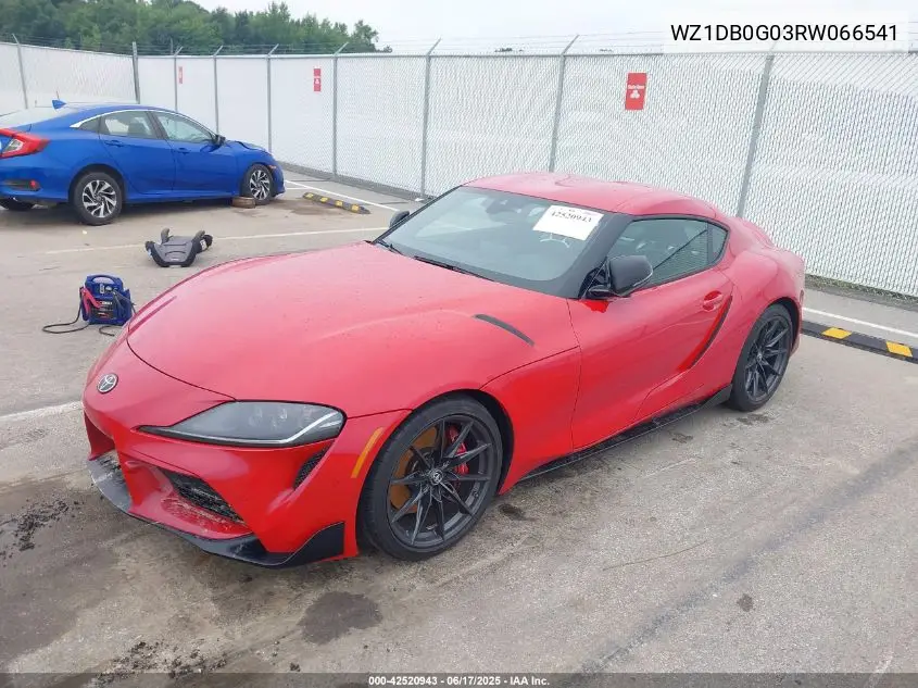 2024 Toyota Gr Supra 3.0 Premium VIN: WZ1DB0G03RW066541 Lot: 42520943