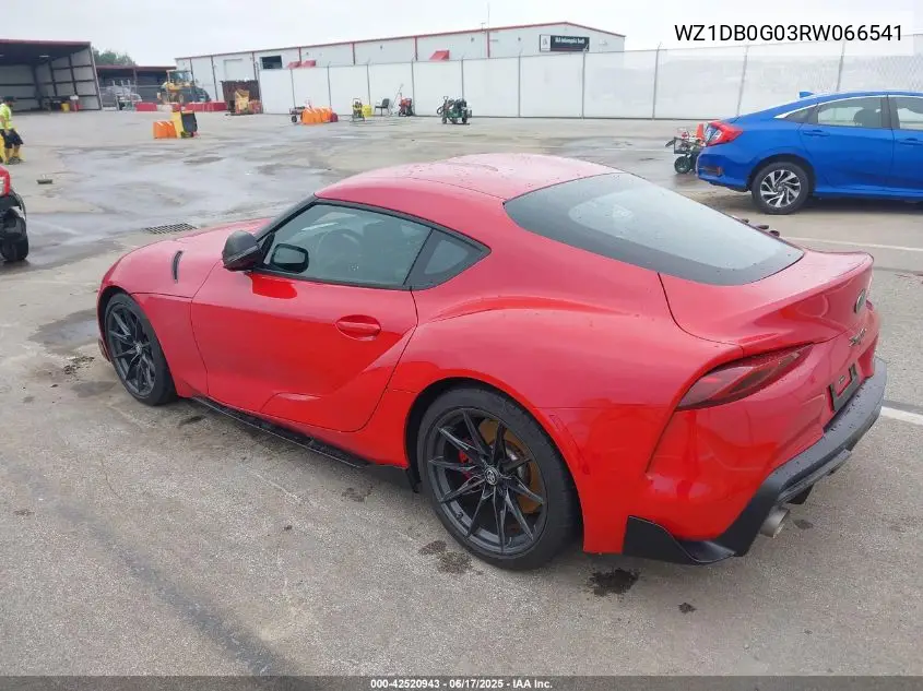 2024 Toyota Gr Supra 3.0 Premium VIN: WZ1DB0G03RW066541 Lot: 42520943