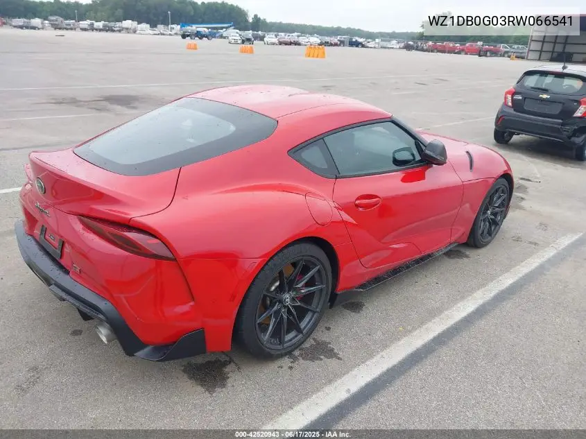 2024 Toyota Gr Supra 3.0 Premium VIN: WZ1DB0G03RW066541 Lot: 42520943