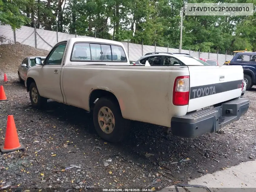 1993 Toyota T100 Sr5 VIN: JT4VD10C2P0008010 Lot: 42521296