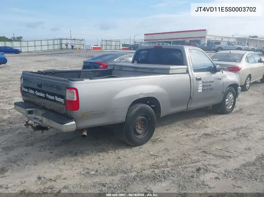 1995 Toyota T100 Dx VIN: JT4VD11E5S0003702 Lot: 42515907