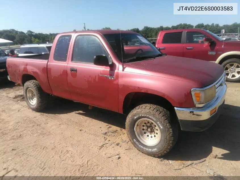 1995 Toyota T100 Xtracab Dx VIN: JT4VD22E6S0003583 Lot: 42564434