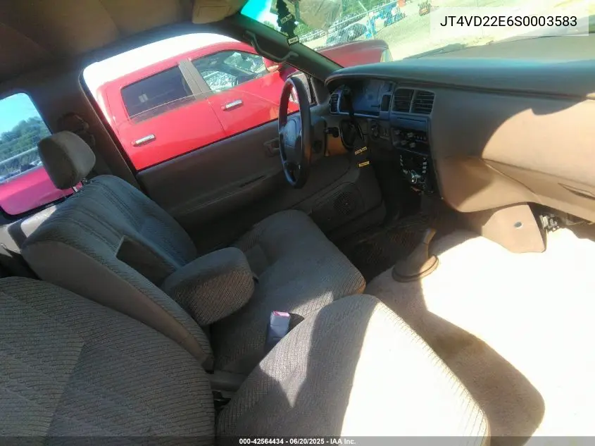 1995 Toyota T100 Xtracab Dx VIN: JT4VD22E6S0003583 Lot: 42564434