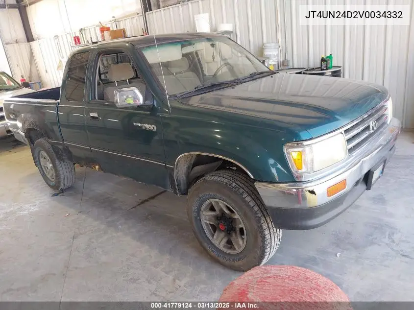 1997 Toyota T100 Sr5 V6 VIN: JT4UN24D2V0034332 Lot: 41779124