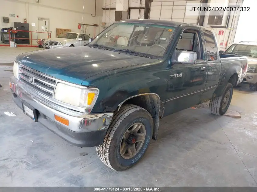 1997 Toyota T100 Sr5 V6 VIN: JT4UN24D2V0034332 Lot: 41779124
