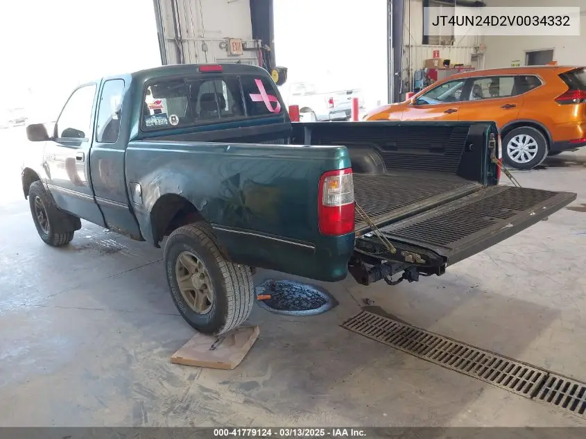 1997 Toyota T100 Sr5 V6 VIN: JT4UN24D2V0034332 Lot: 41779124